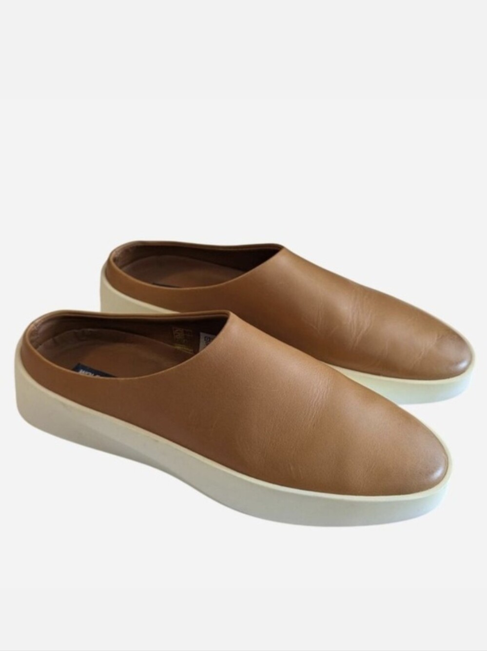 Wolf & Shepherd Cruise Mule Honey Leather Slip On Women's 7